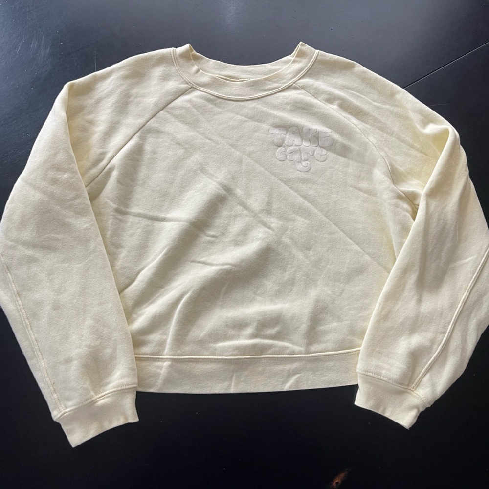 Light Yellow Crewneck Sweatshirt
